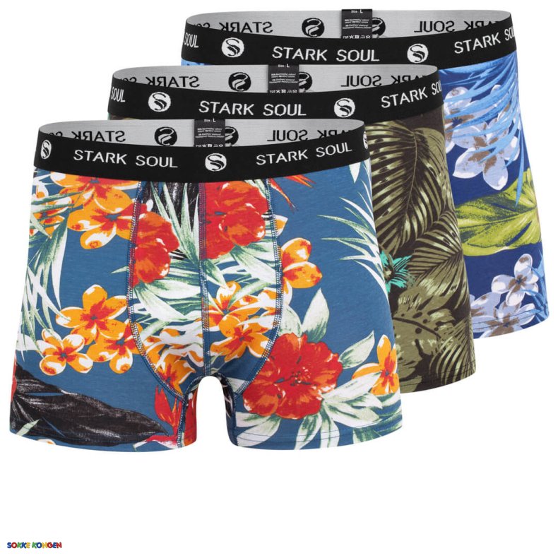 3 Par Underbukser med Aloha Design fra Stark Soul - Bomuld